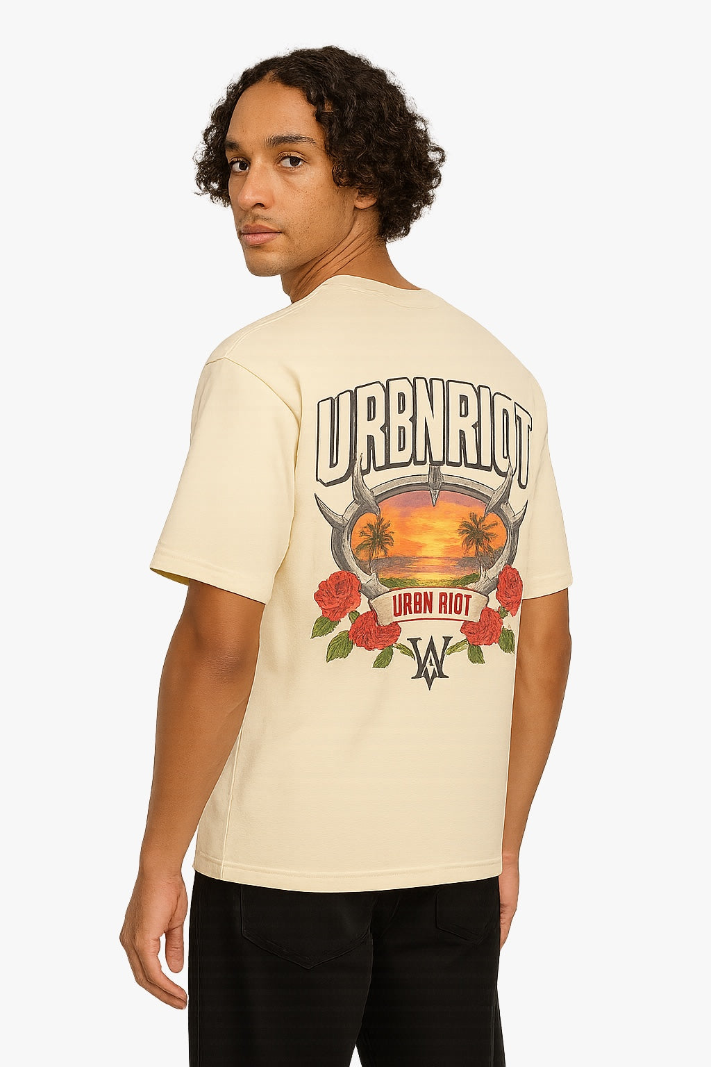 The URBN RIOT Sunset Barbwire Tee