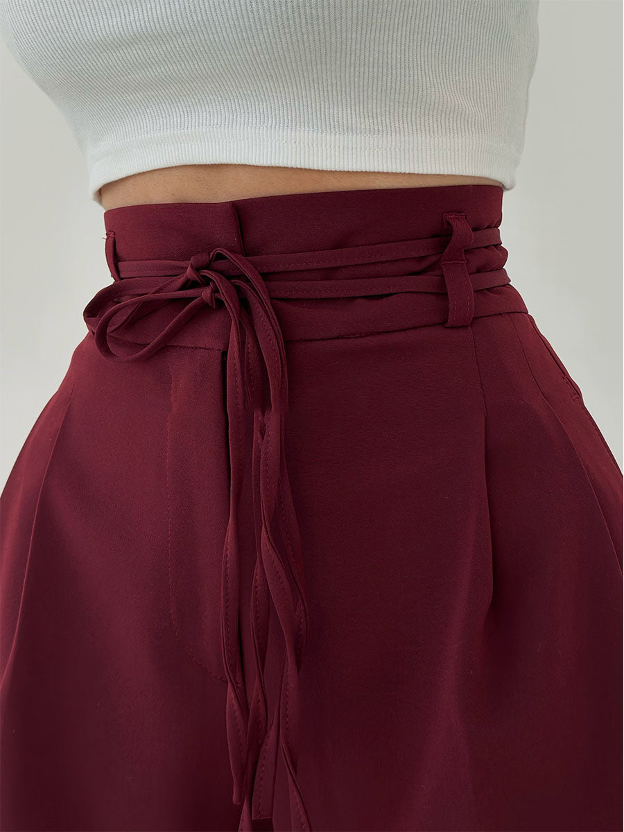 Aurora High-Rise Wide-Leg Trousers