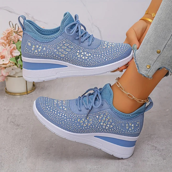 Elegant Orthopedic Sneakers with Sparkling