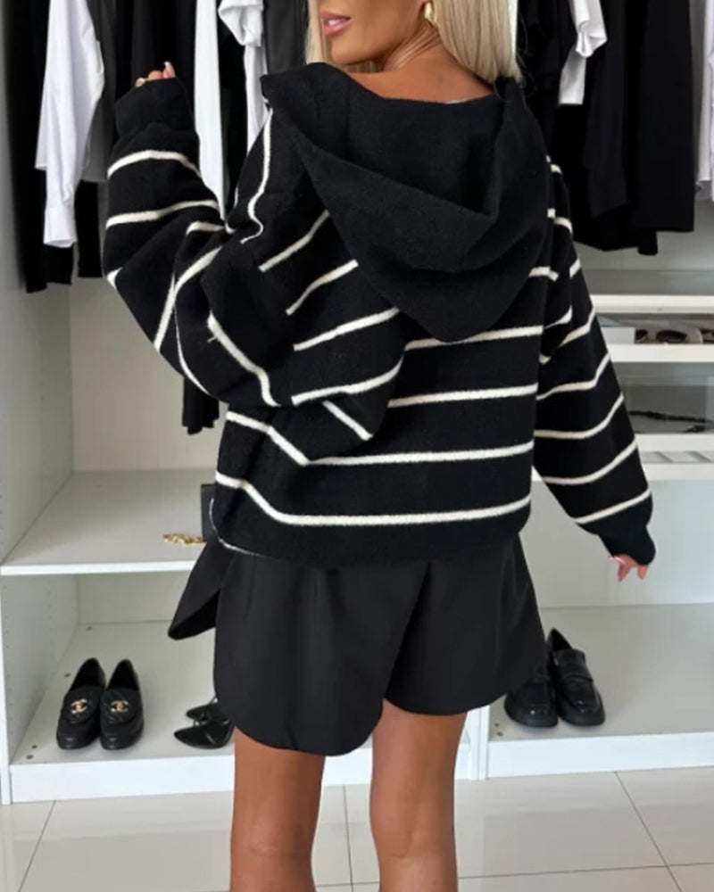 Stylish Striped Casual Jacket