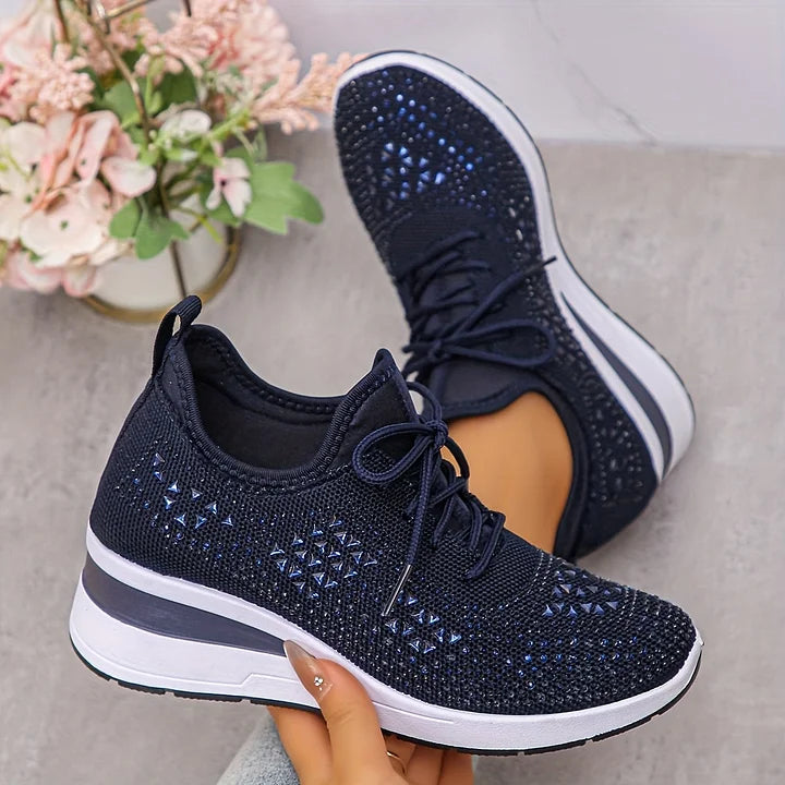 Elegant Orthopedic Sneakers with Sparkling