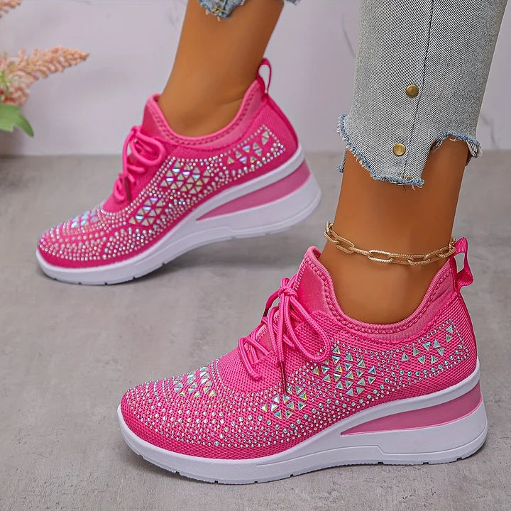 Elegant Orthopedic Sneakers with Sparkling