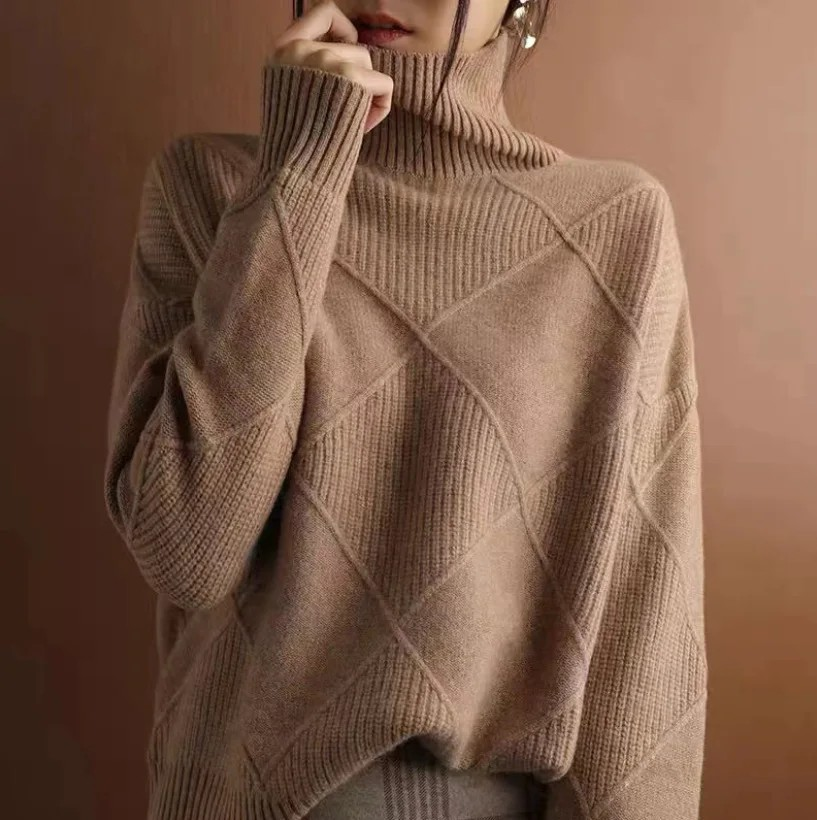 Cozy Knit Turtleneck Sweater – Denise Edition