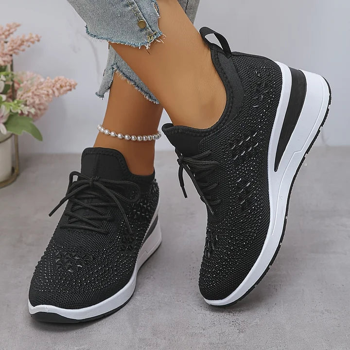 Elegant Orthopedic Sneakers with Sparkling