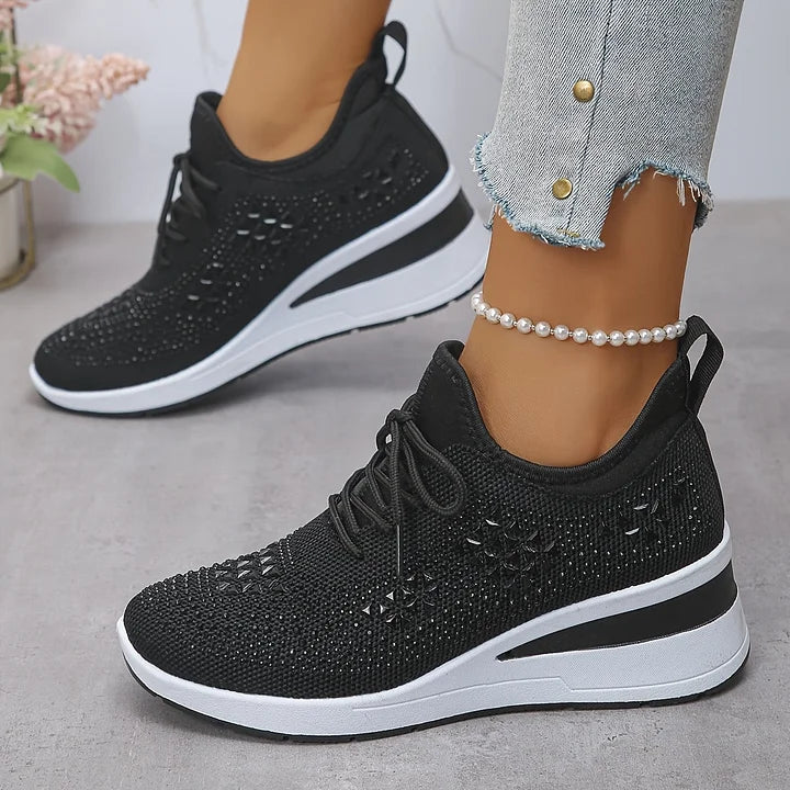 Elegant Orthopedic Sneakers with Sparkling