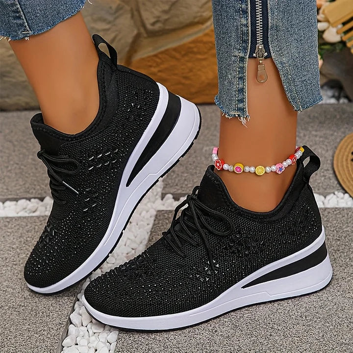 Elegant Orthopedic Sneakers with Sparkling