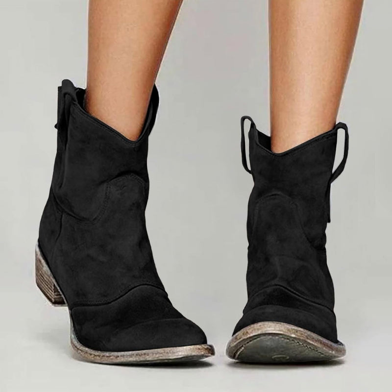 Daily Chic Western-Style Suede Boots