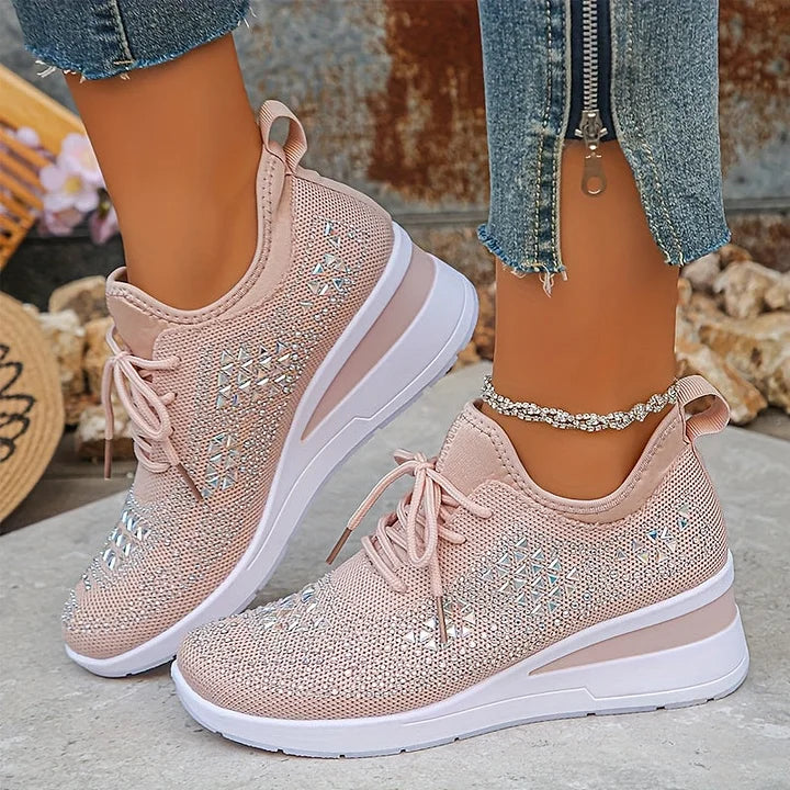 Elegant Orthopedic Sneakers with Sparkling