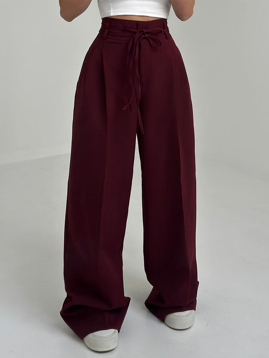Aurora High-Rise Wide-Leg Trousers