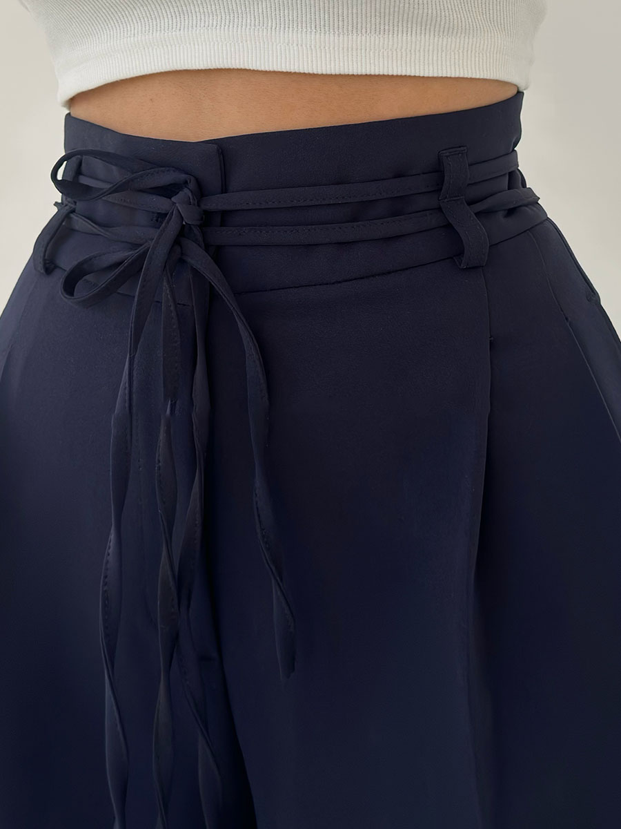 Aurora High-Rise Wide-Leg Trousers