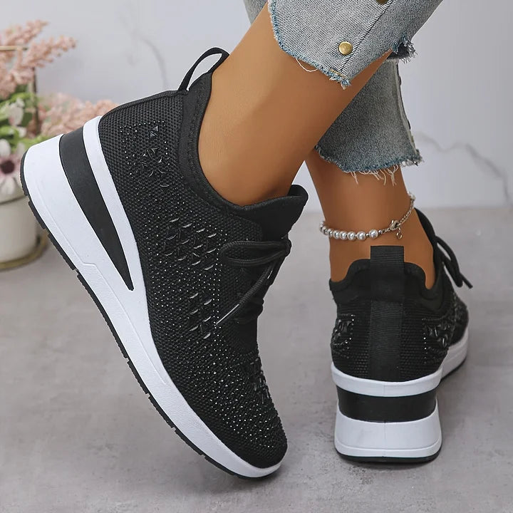 Elegant Orthopedic Sneakers with Sparkling