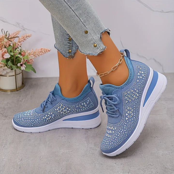Elegant Orthopedic Sneakers with Sparkling