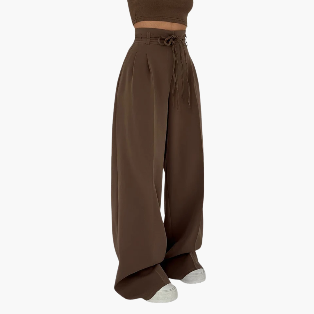 Aurora High-Rise Wide-Leg Trousers