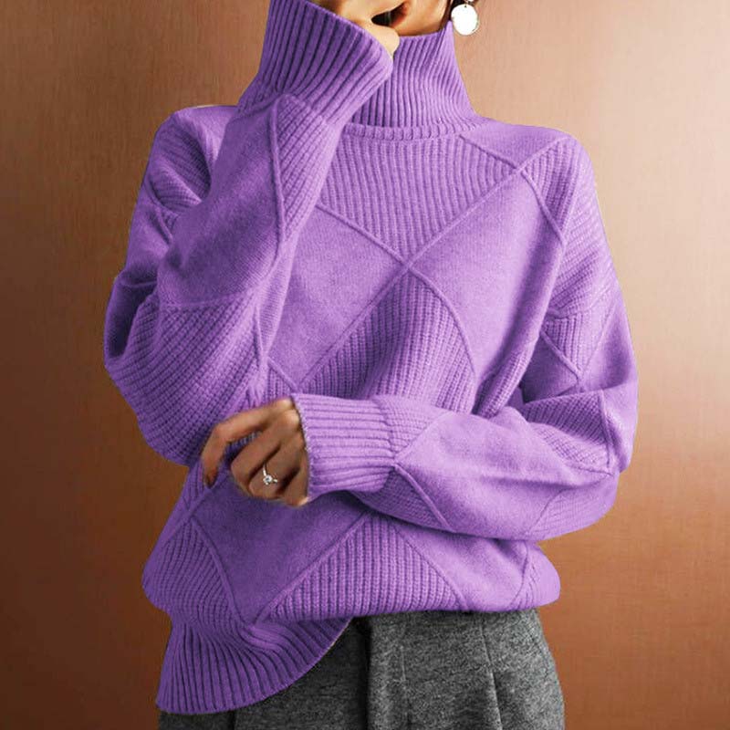 Cozy Knit Turtleneck Sweater – Denise Edition