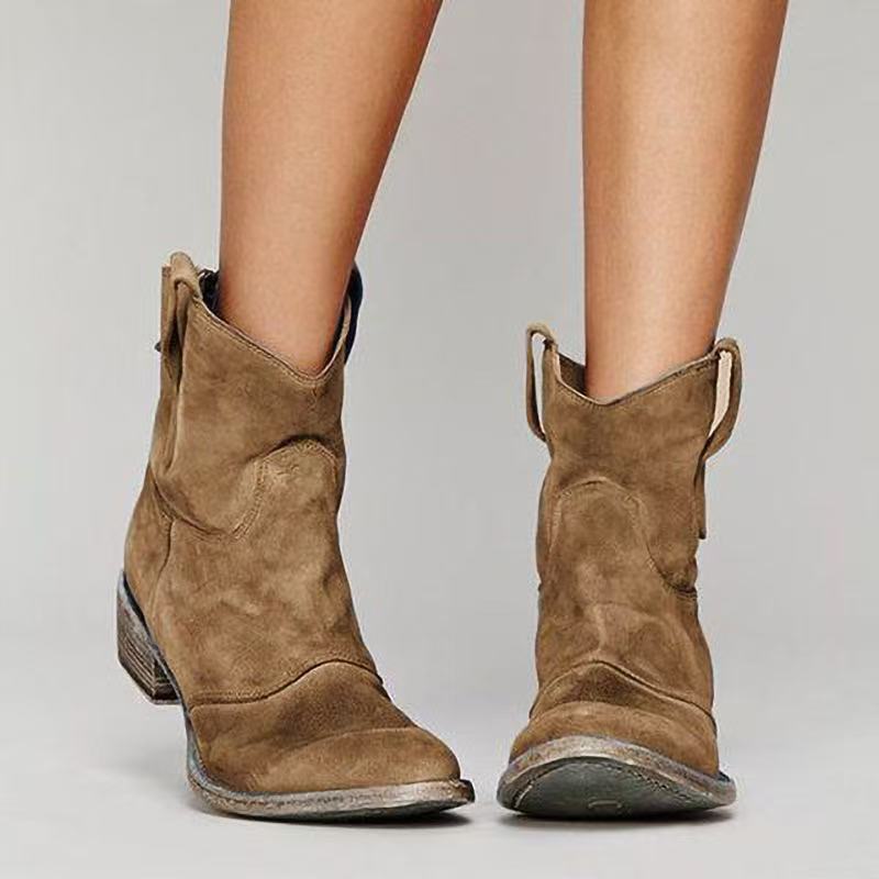 Daily Chic Western-Style Suede Boots