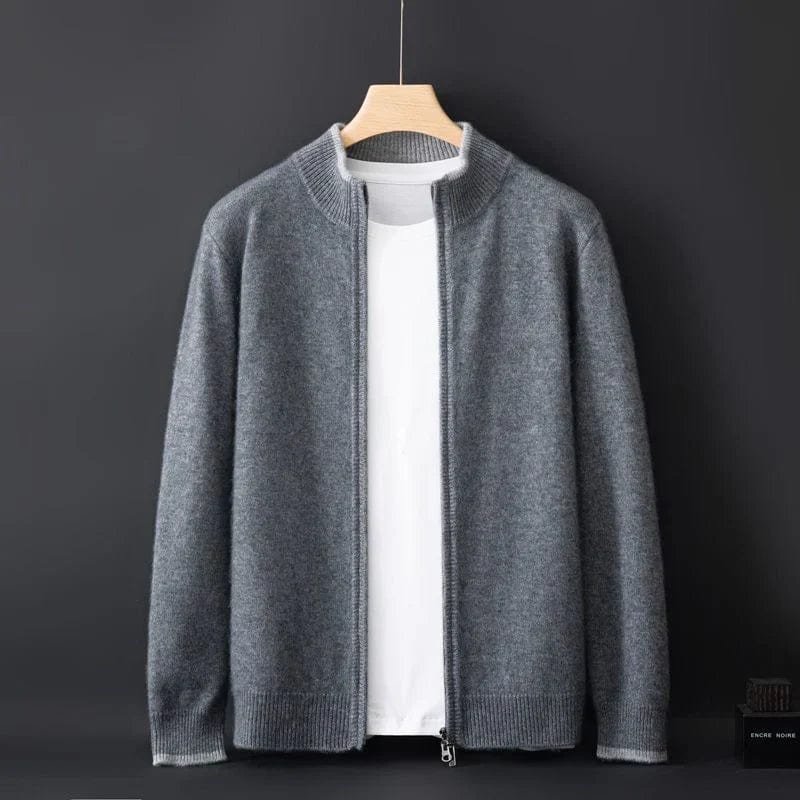 Wellington Zip-Up Knit Sweater