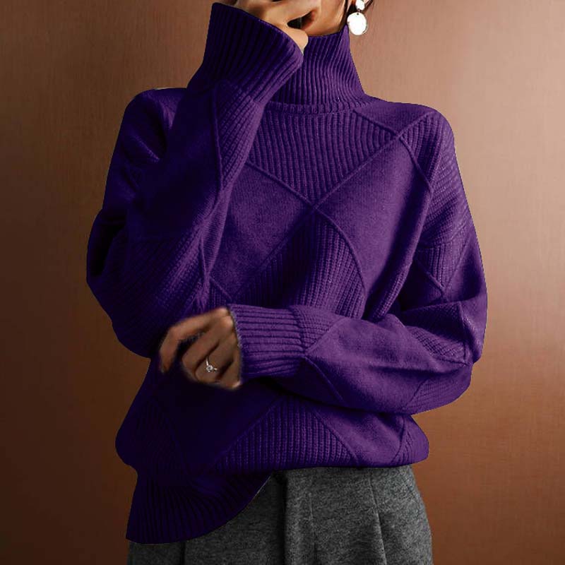 Cozy Knit Turtleneck Sweater – Denise Edition
