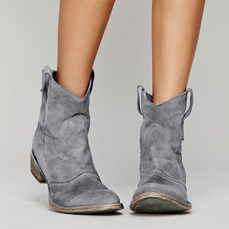 Daily Chic Western-Style Suede Boots