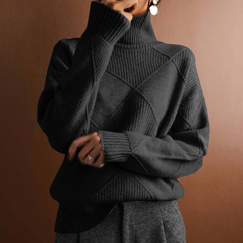 Cozy Knit Turtleneck Sweater – Denise Edition