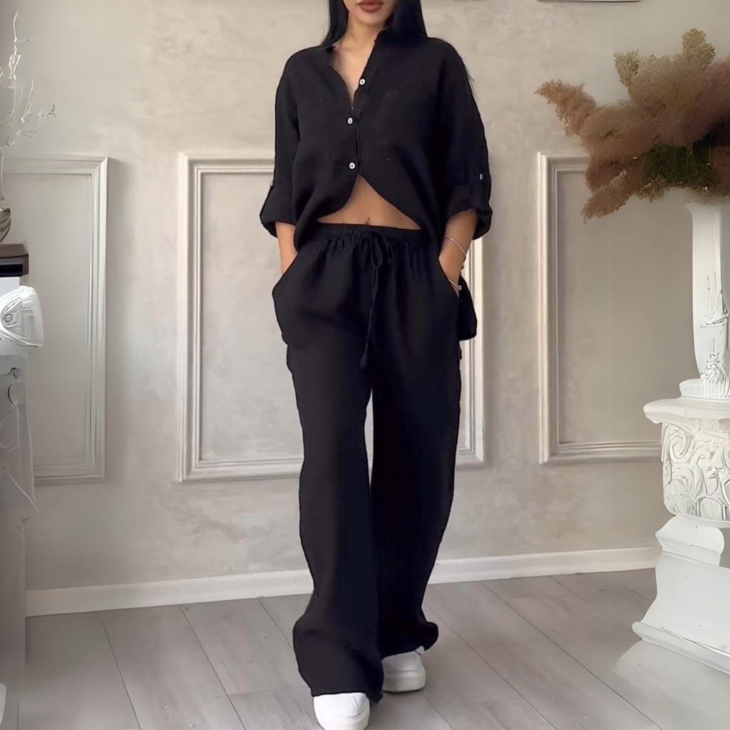 Milan Cotton-Linen Two-Piece Set