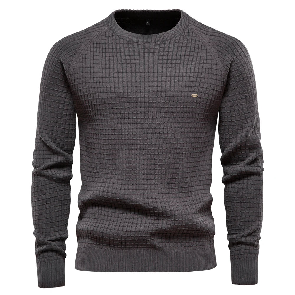 Urban Grid Knit Sweater