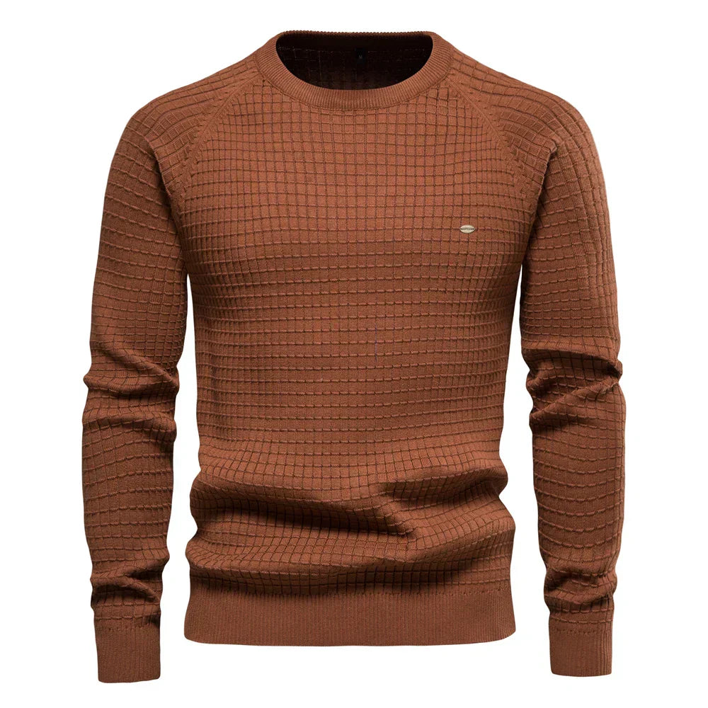 Urban Grid Knit Sweater