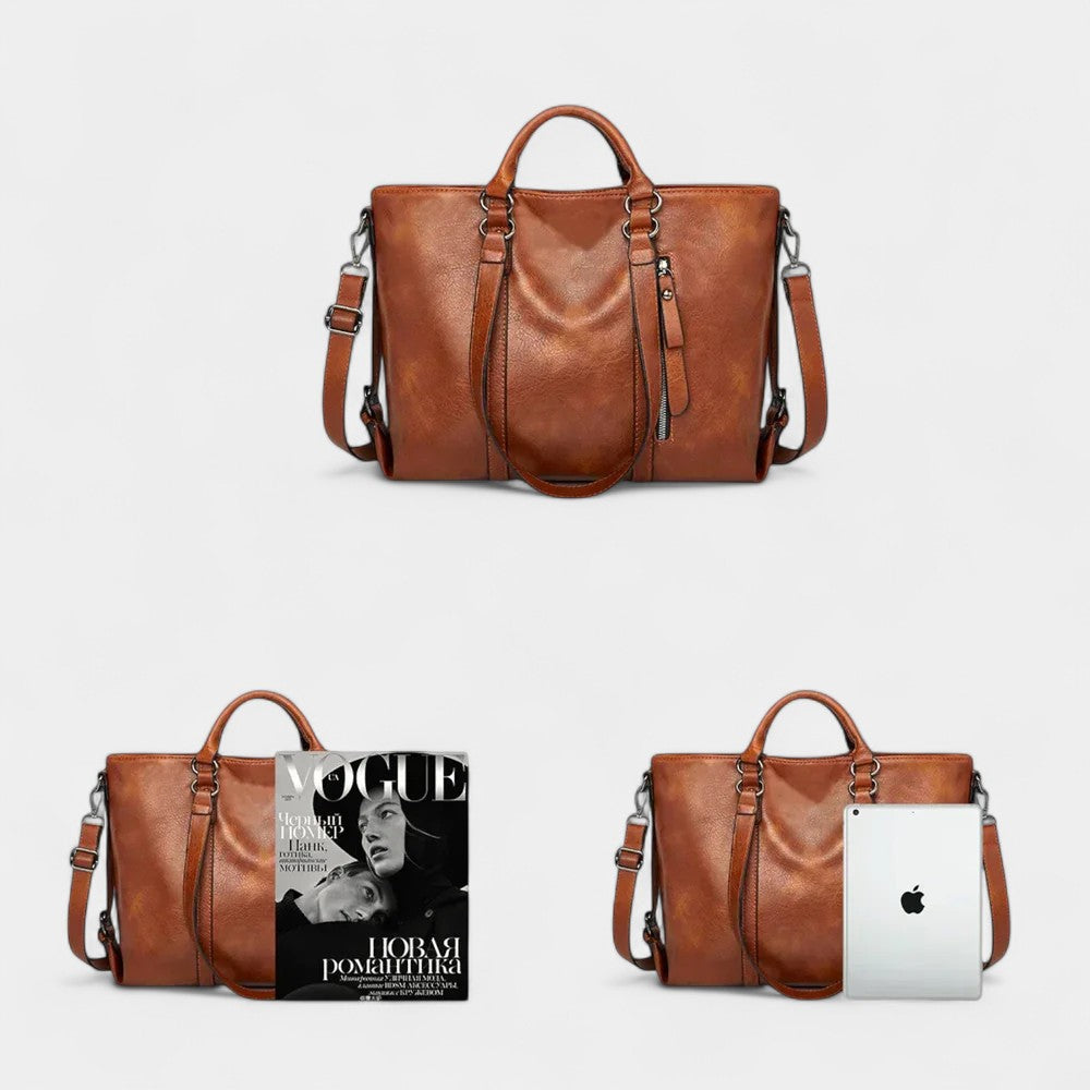 Seraphina Luxe Oversized Leather Tote