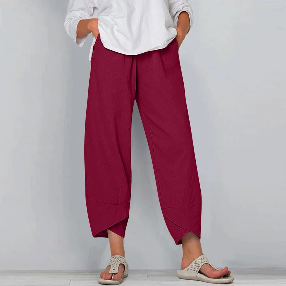 Luna High-Rise Wide-Leg Trousers