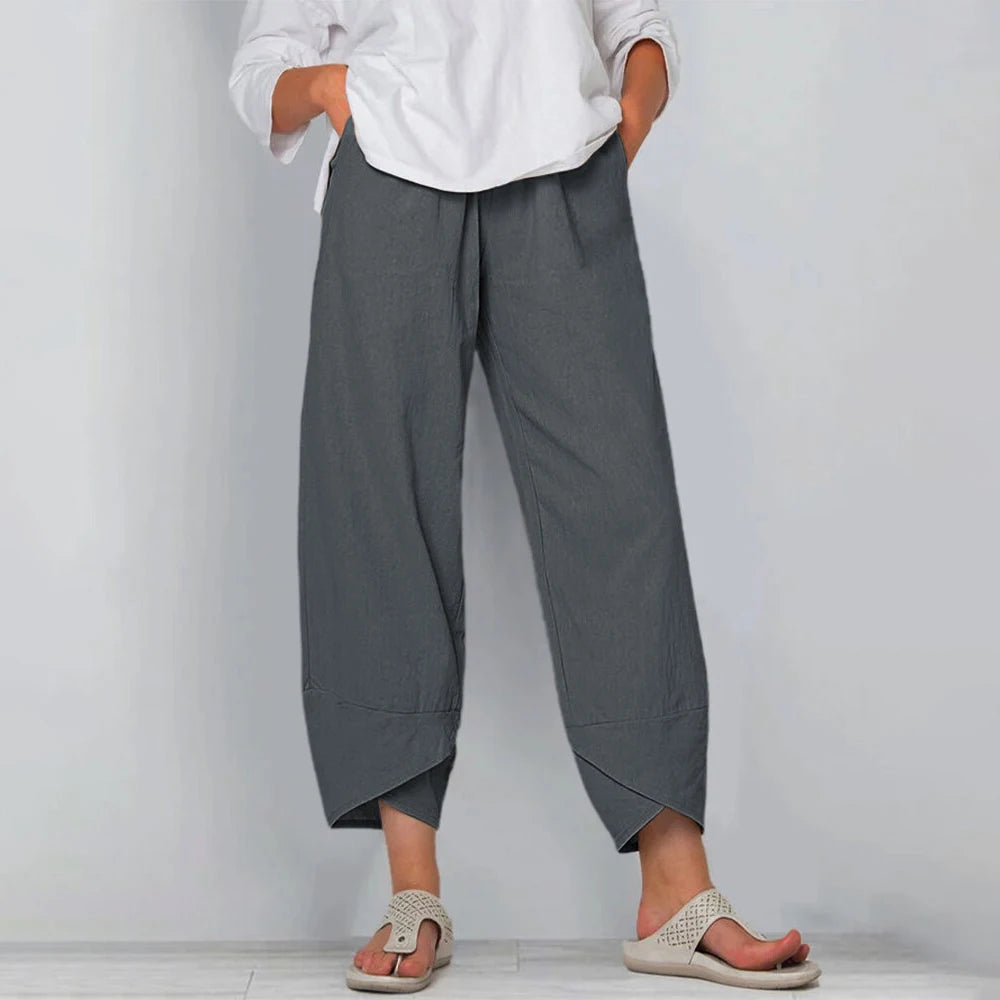 Luna High-Rise Wide-Leg Trousers