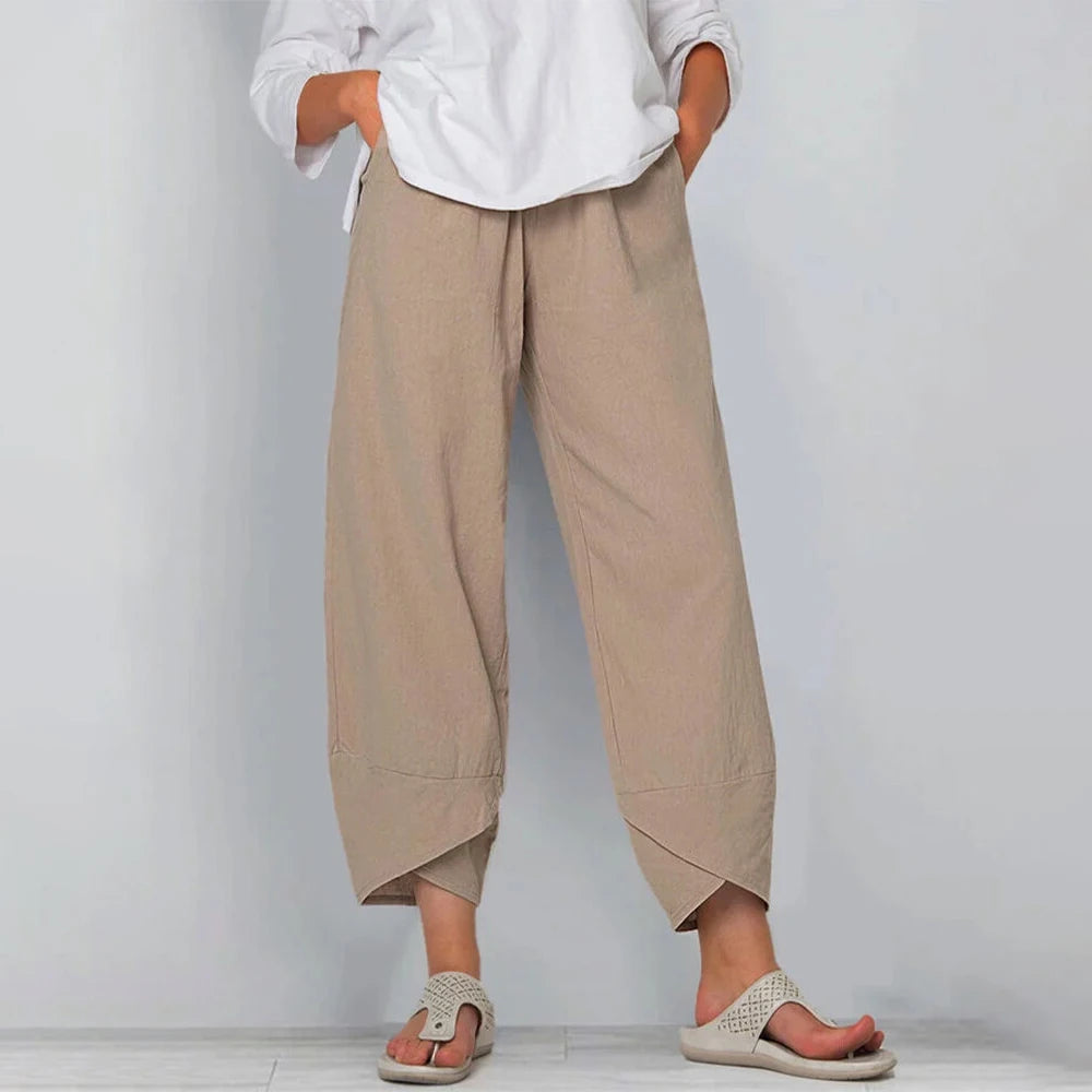 Luna High-Rise Wide-Leg Trousers
