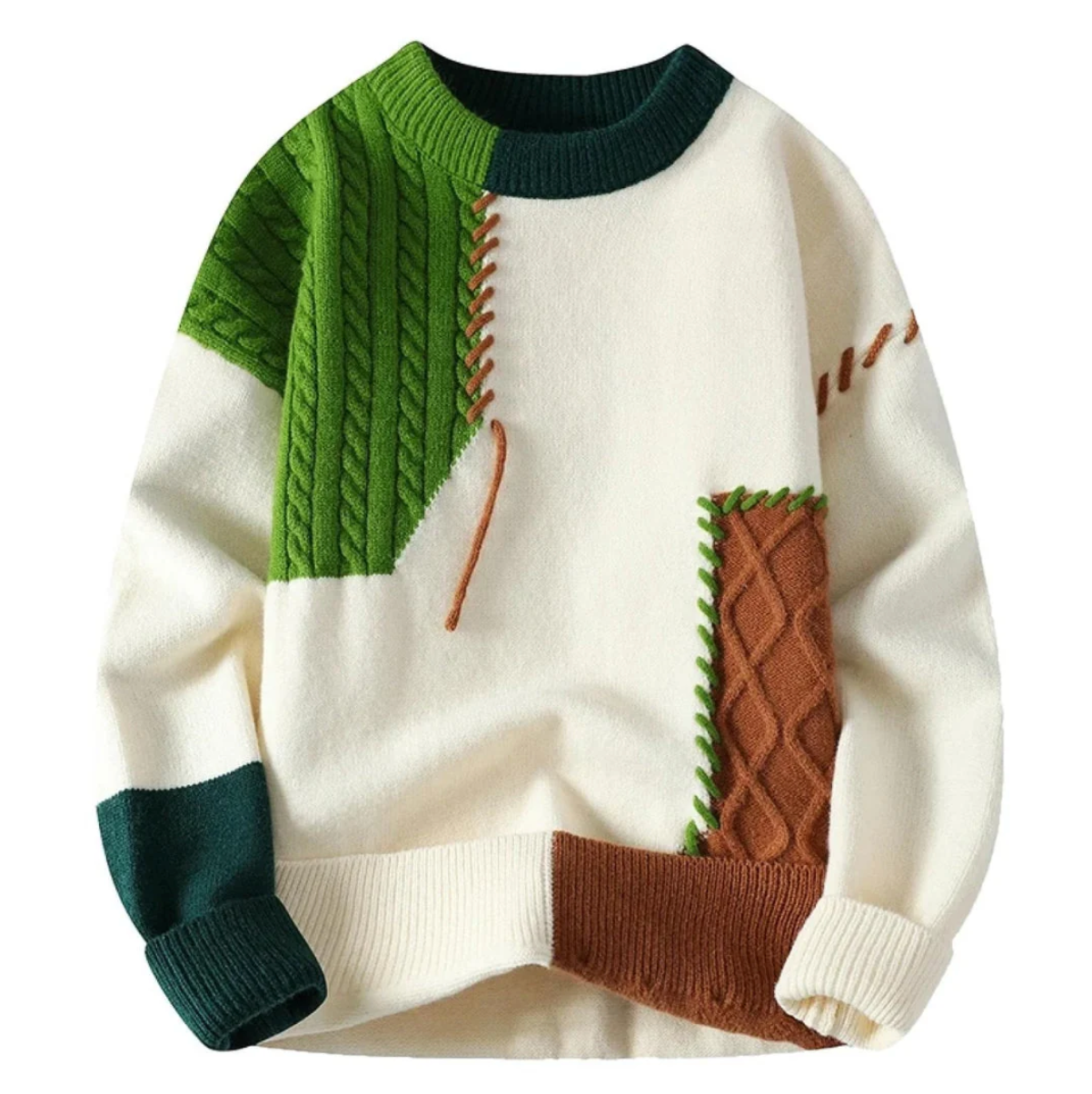 Urban Patchwork Crewneck