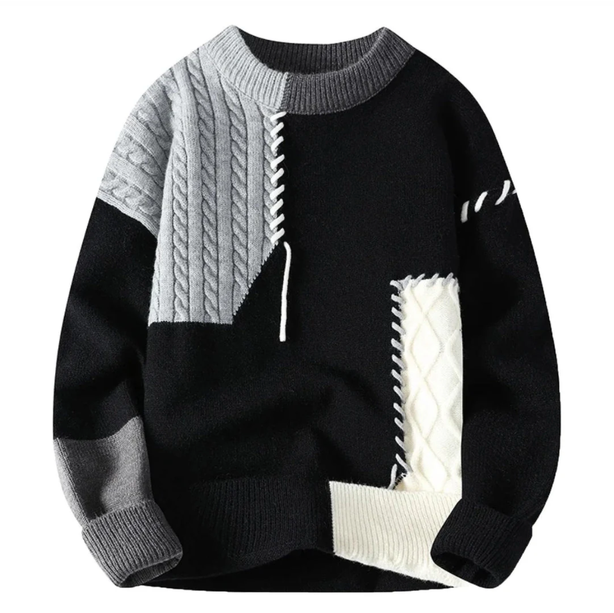 Urban Patchwork Crewneck