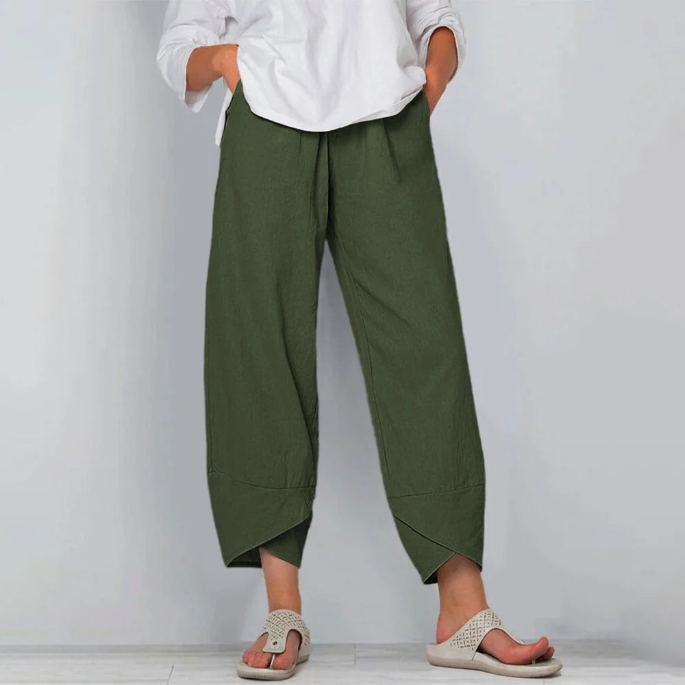 Luna High-Rise Wide-Leg Trousers