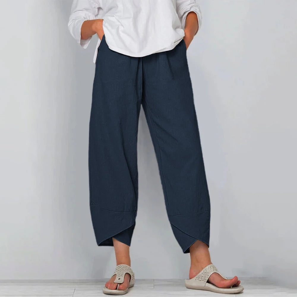 Luna High-Rise Wide-Leg Trousers
