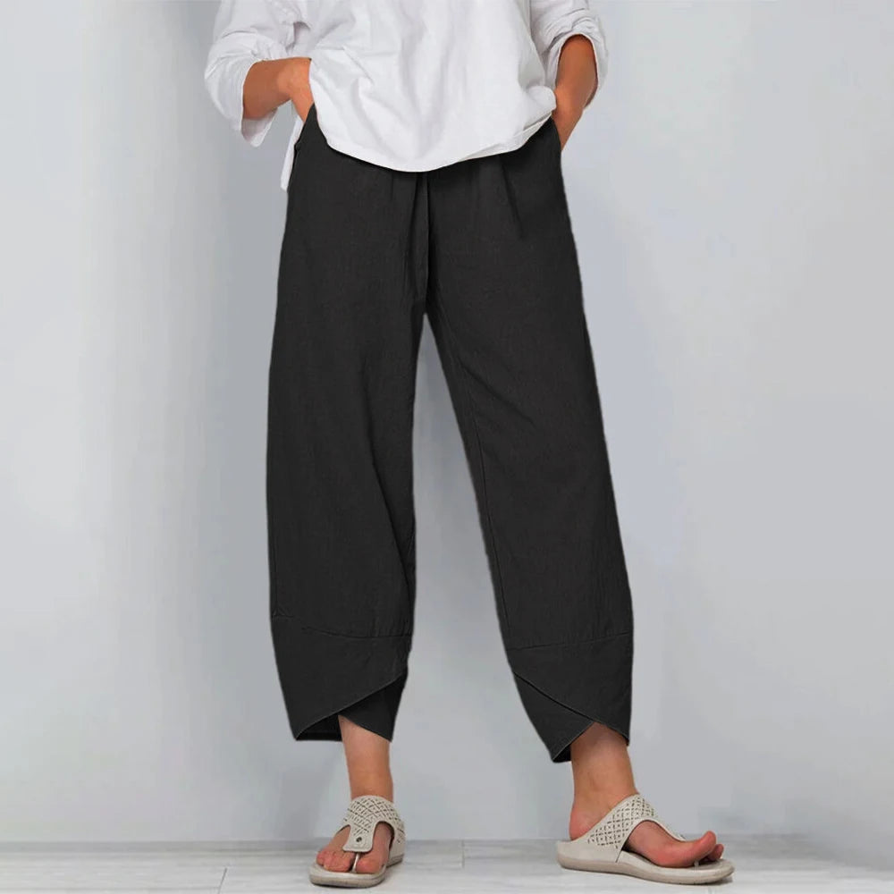 Luna High-Rise Wide-Leg Trousers