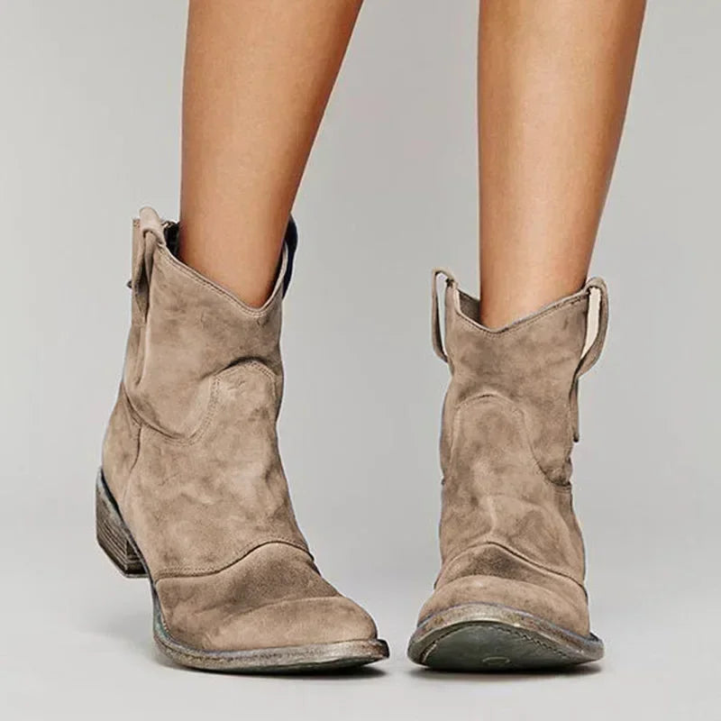 Daily Chic Western-Style Suede Boots