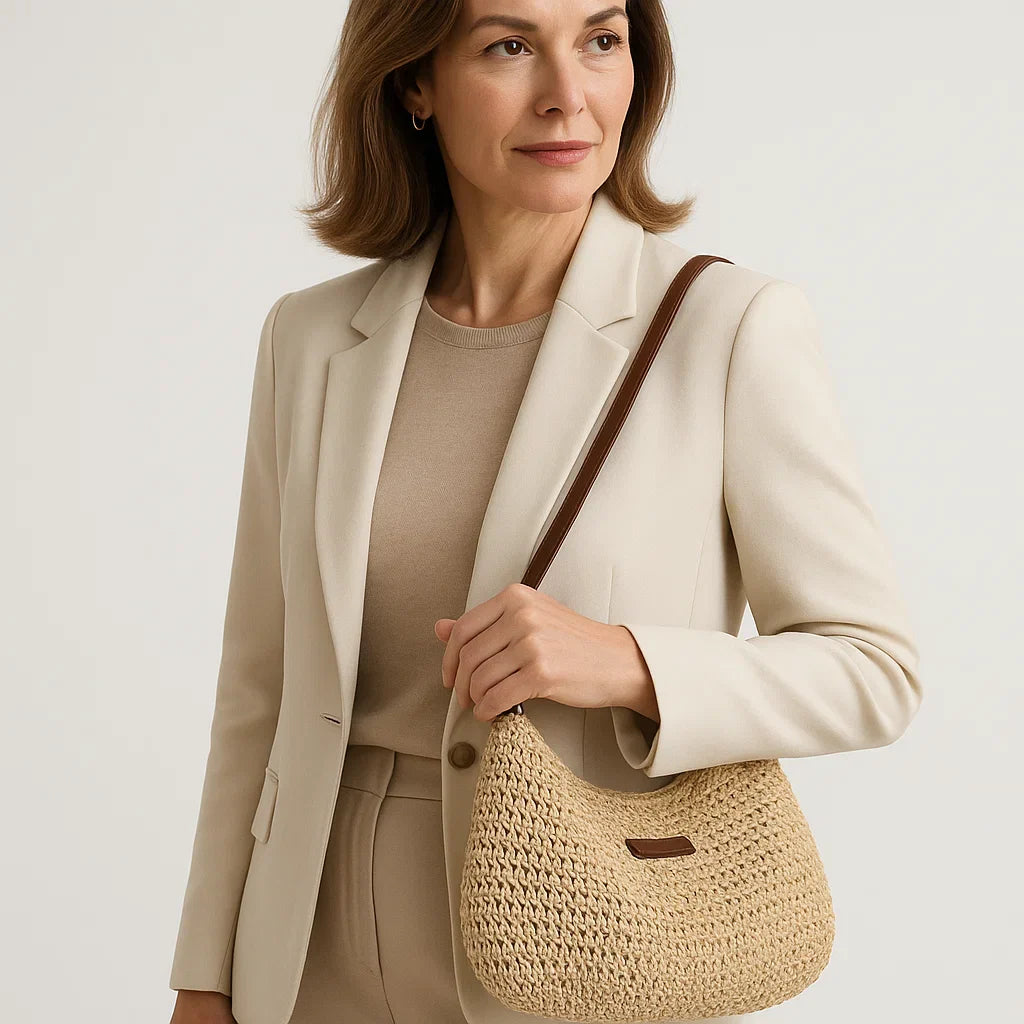 Lola Woven Shoulder Bag