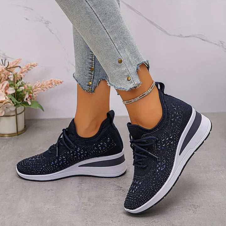 Elegant Orthopedic Sneakers with Sparkling