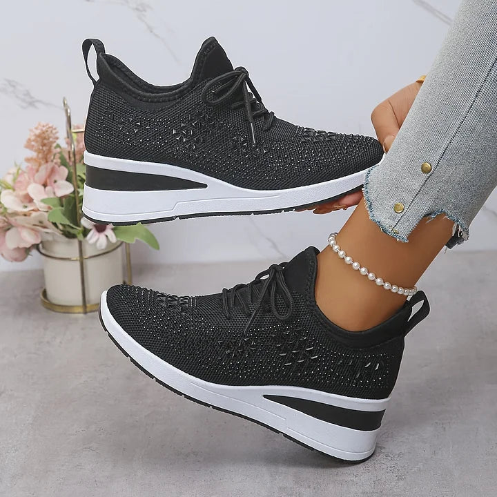 Elegant Orthopedic Sneakers with Sparkling