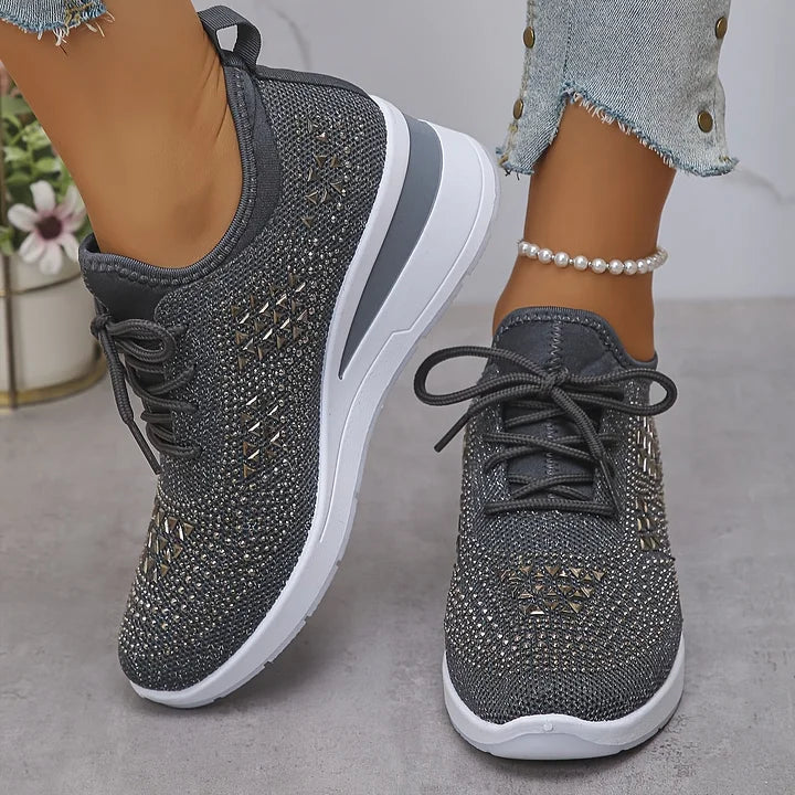 Elegant Orthopedic Sneakers with Sparkling