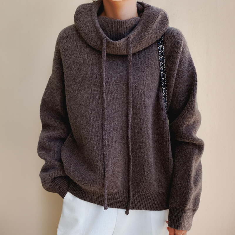 Merino Turtleneck Knit Sweater