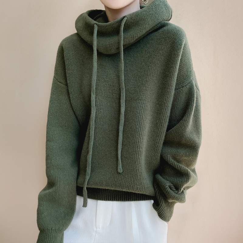 Merino Turtleneck Knit Sweater