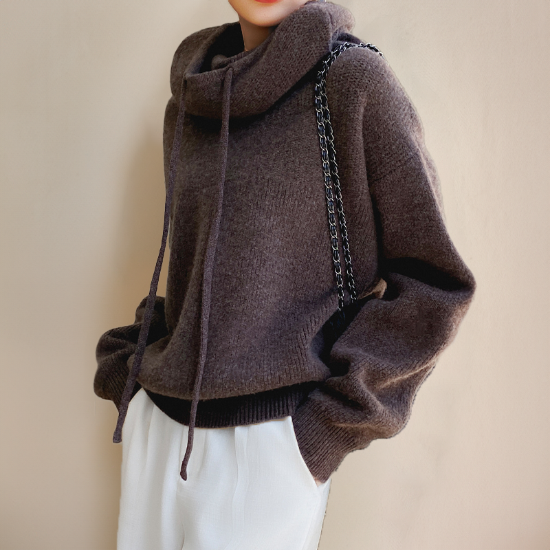 Merino Turtleneck Knit Sweater