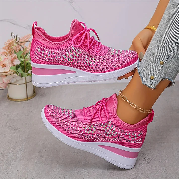Elegant Orthopedic Sneakers with Sparkling