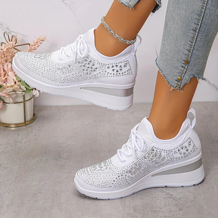Elegant Orthopedic Sneakers with Sparkling