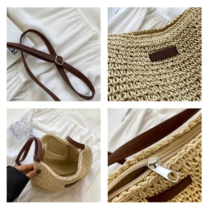 Lola Woven Shoulder Bag