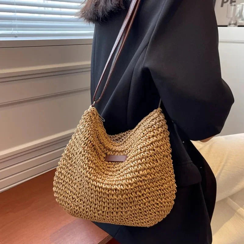 Lola Woven Shoulder Bag
