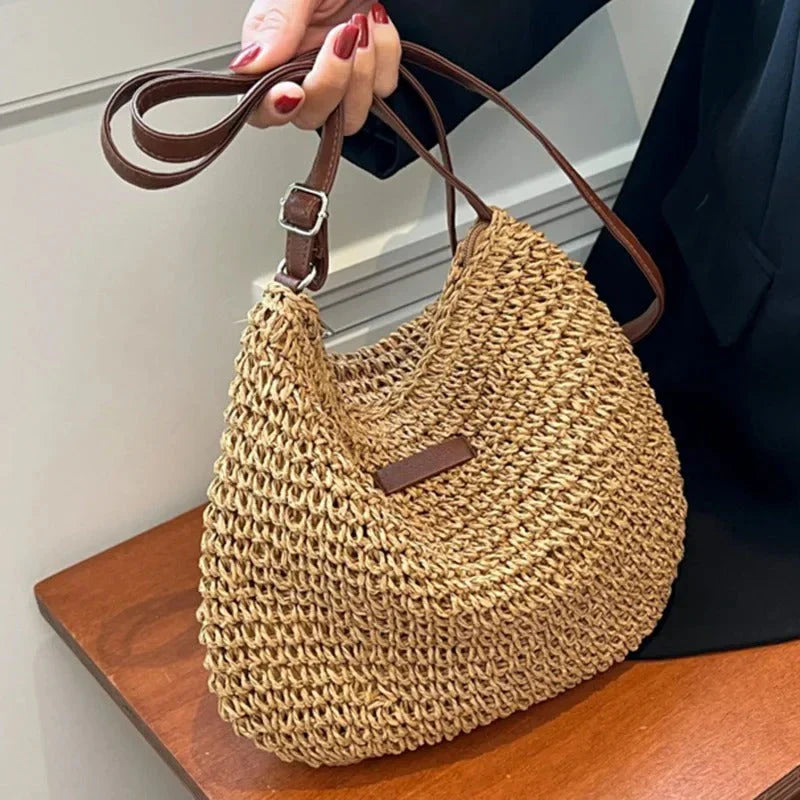 Lola Woven Shoulder Bag