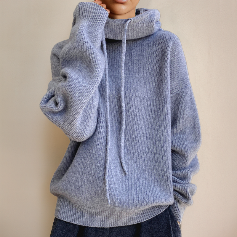 Merino Turtleneck Knit Sweater