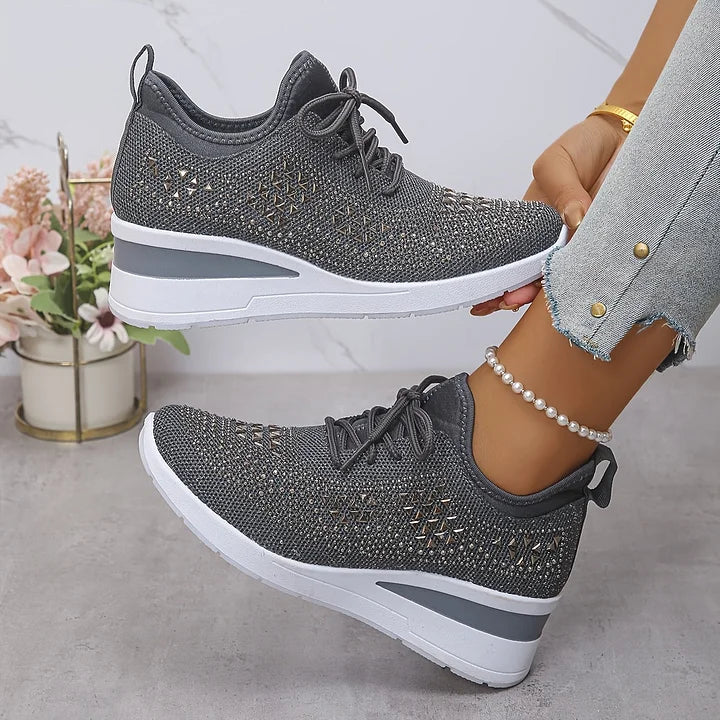 Elegant Orthopedic Sneakers with Sparkling